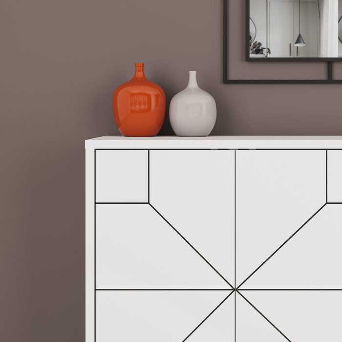 Hanah Home Consola Dune - Blanco